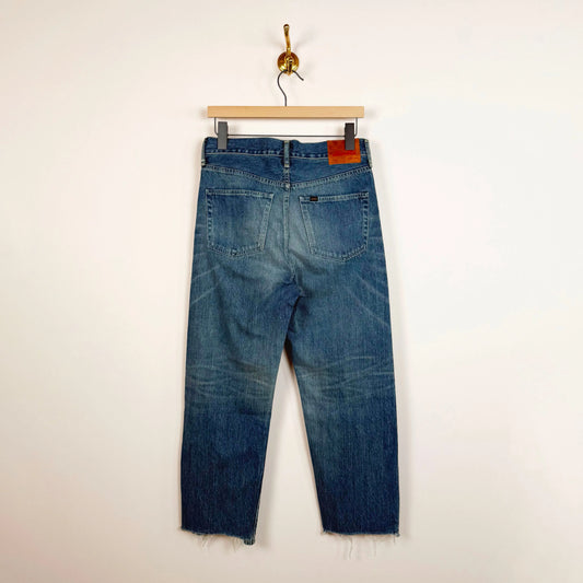 Wide Tapered Cut in Medium Vintage-Denim-Chimala-eugenienewport