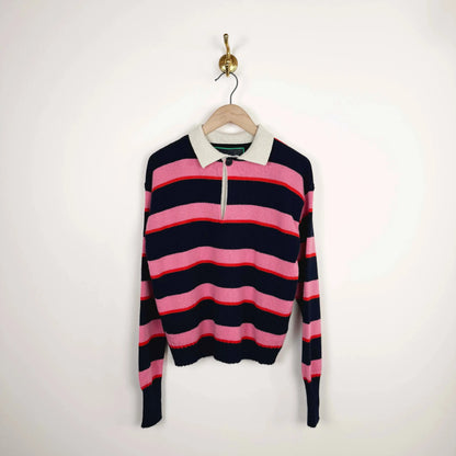 Winifred in Navy/Pink-Sweaters-La Fetiche-eugenienewport