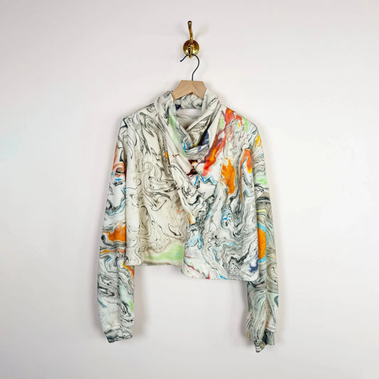Wrap Sweater in Print C-Sweatshirts-Anntian-eugenienewport