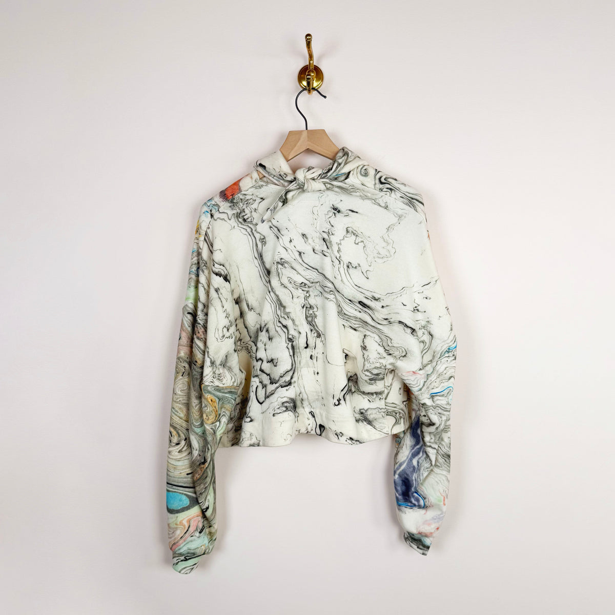 Wrap Sweater in Print C