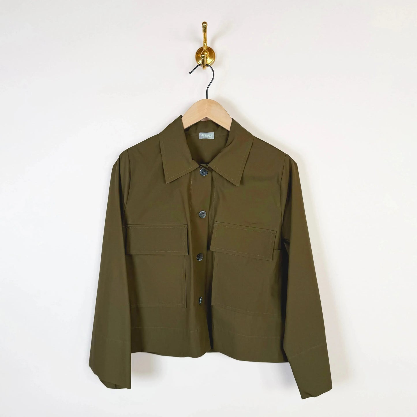 Yes Sir Jacket in Army-Jackets-Aquarius Cocktail-eugenienewport