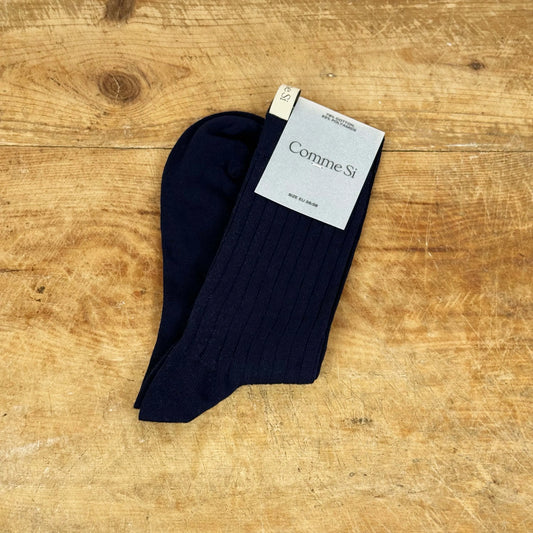 Yves Sock in Navy-Accessories-Comme Si-eugenienewport